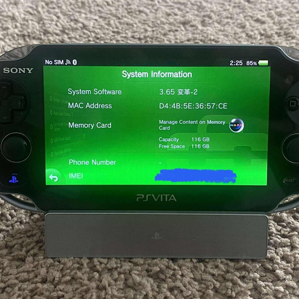 Sony PlayStation PS Vita OLED PCH-1000 Firmware FW 3.65, 128GB - SHIP IN 1-DAY